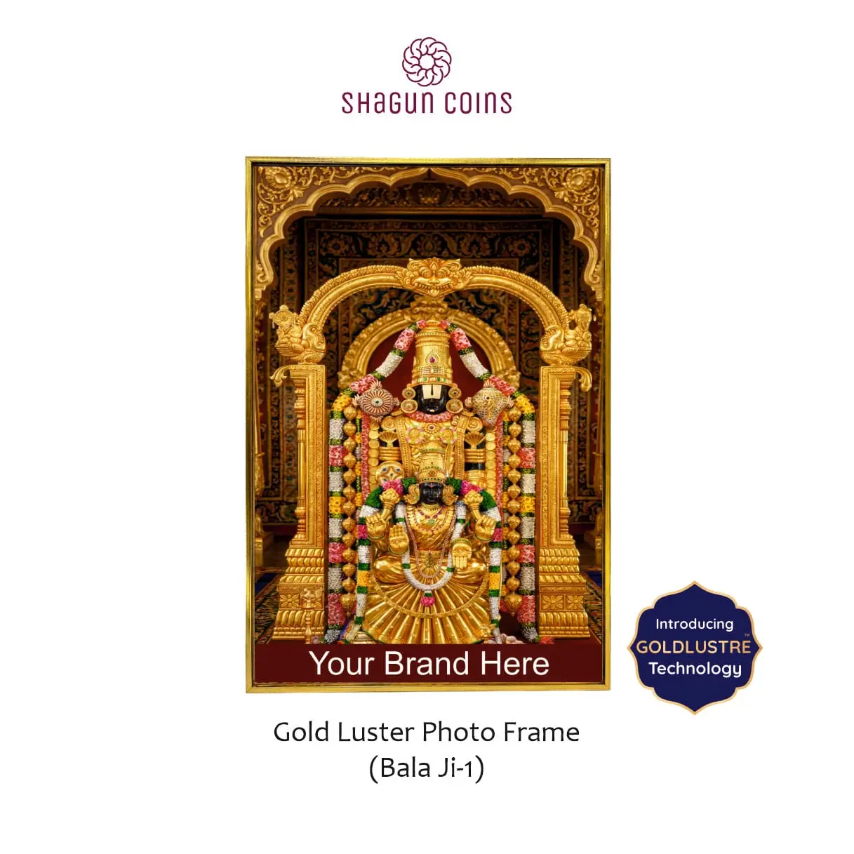 Gold luster photo frame - Bala ji - 2