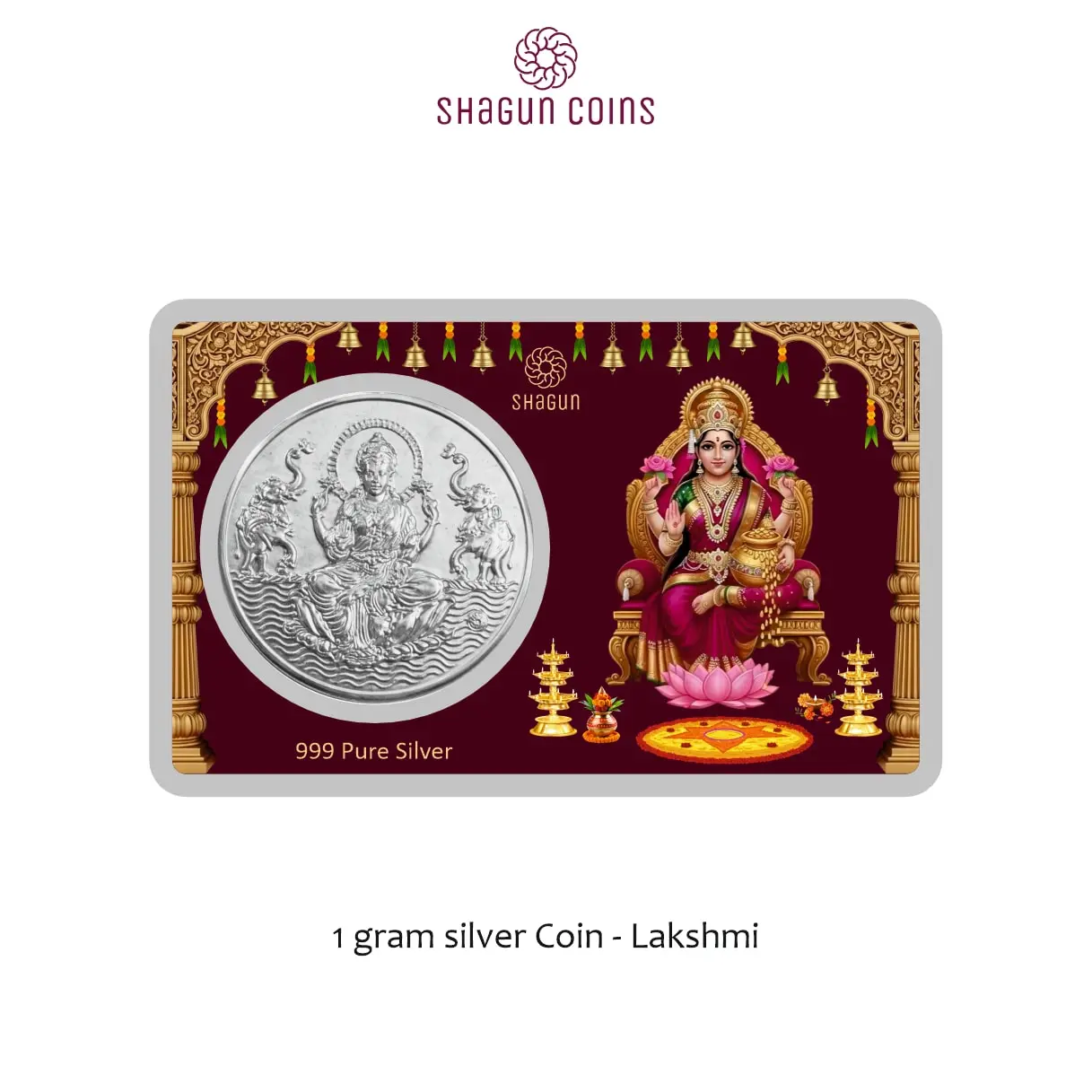 1 GRAM SILVER COIN PREMIUM - LAXMI