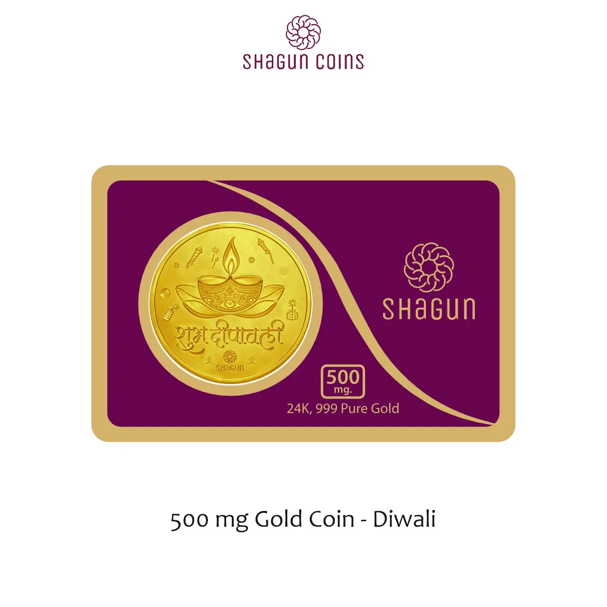 500 mg.  GOLD COIN -  Diwali
