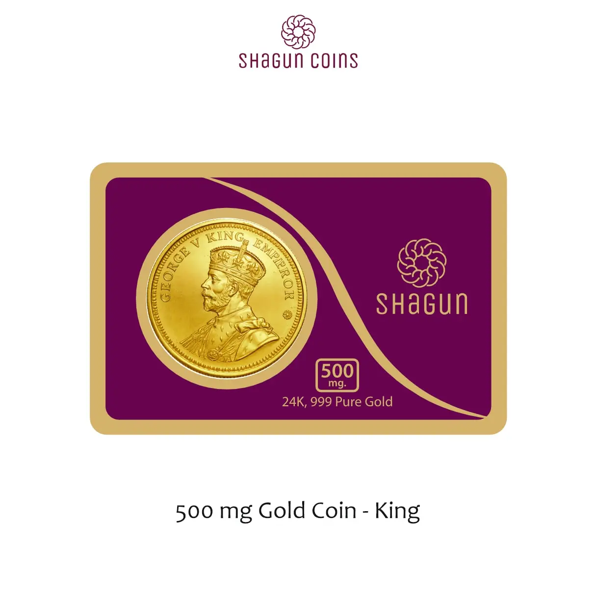 500 mg. GOLD COIN - KING