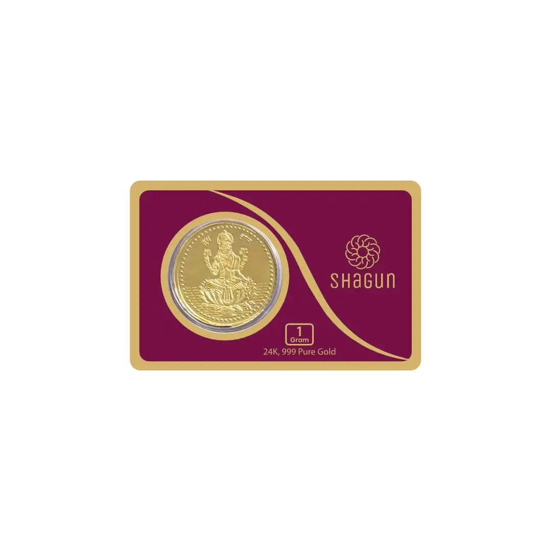 1 GRAM  GOLD COIN -  Lakshmi