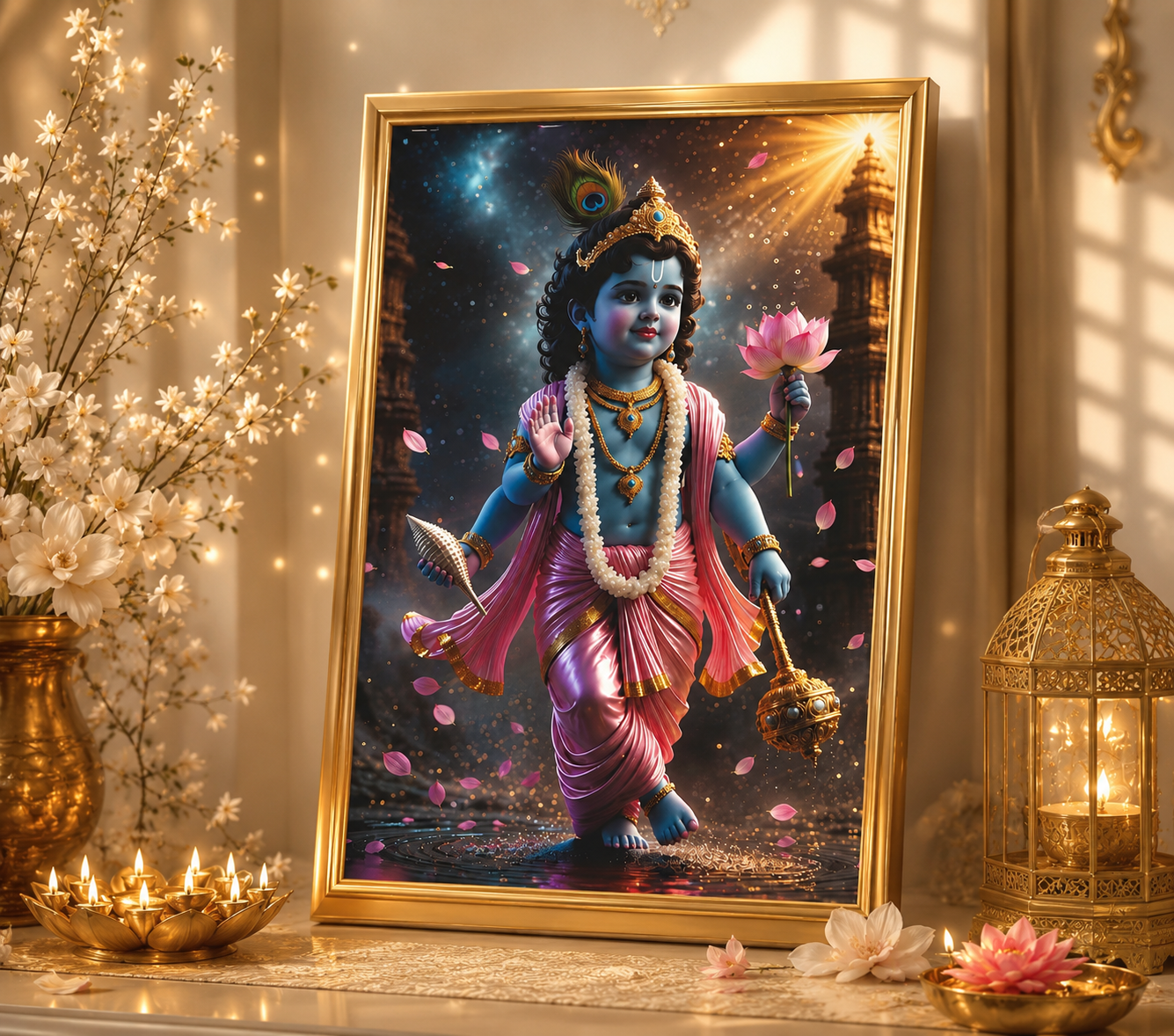 Gold Luster Photo Frame