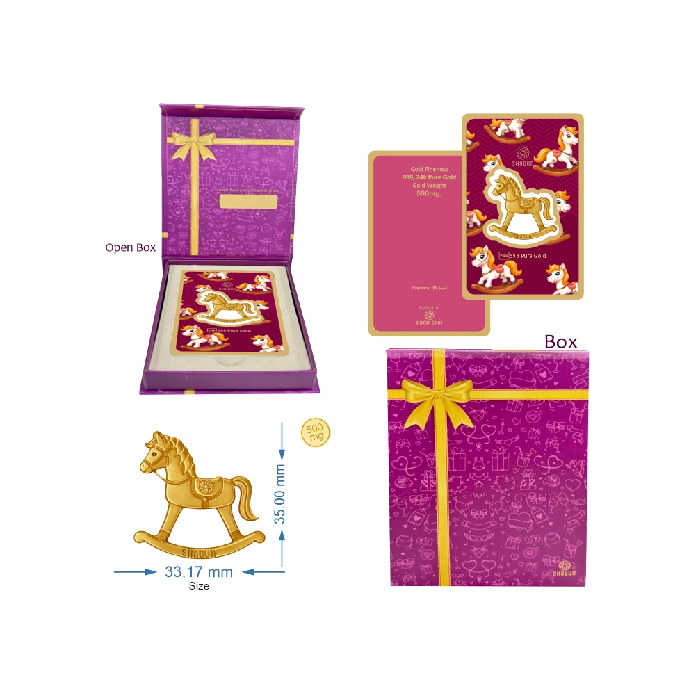 500 mg. GOLD COINS KIDS - HORSE