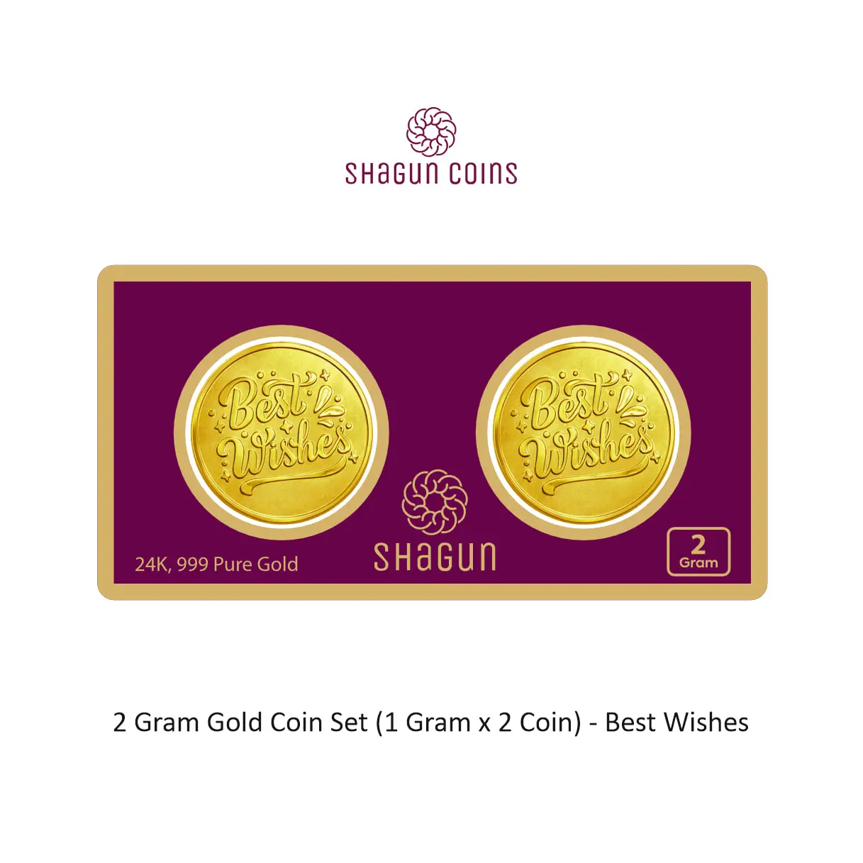 2 GRAM GOLD COIN SET NEW  (1 GRAM x 2 COINS) Best wishes