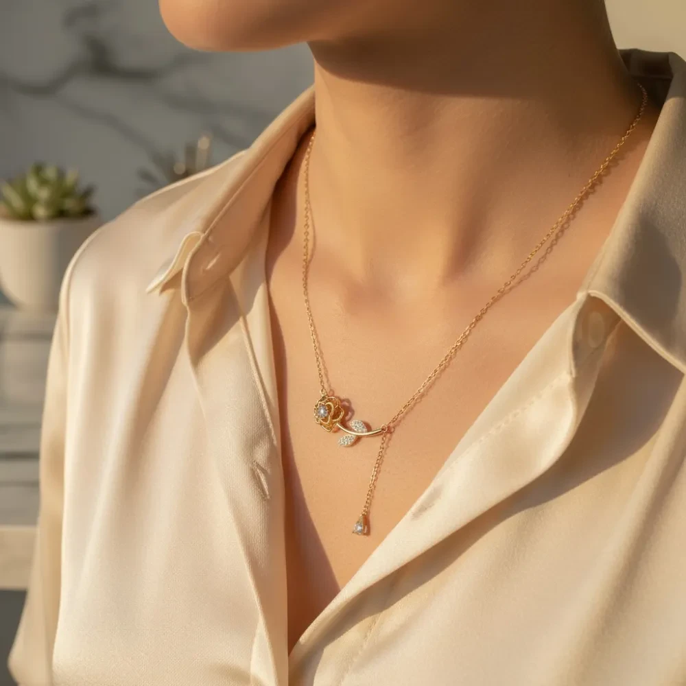 Silver Rose Chain