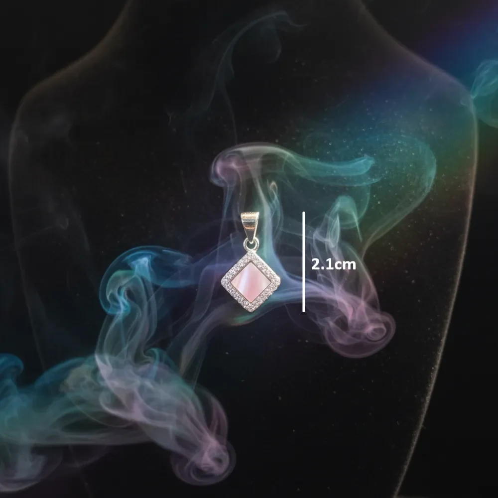 Pink Square Pendant