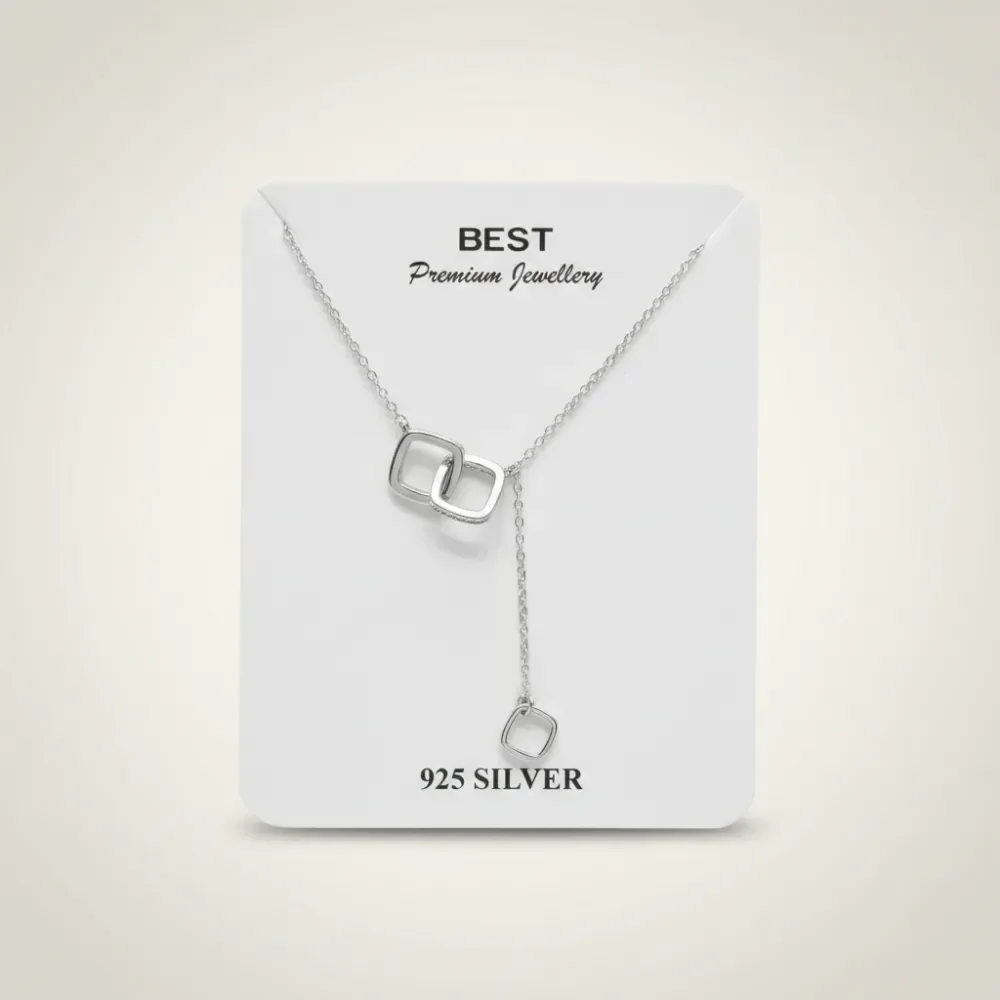 Interlocking Square Pendant Chain