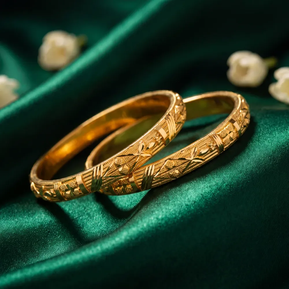 Leaf Themed Bangles