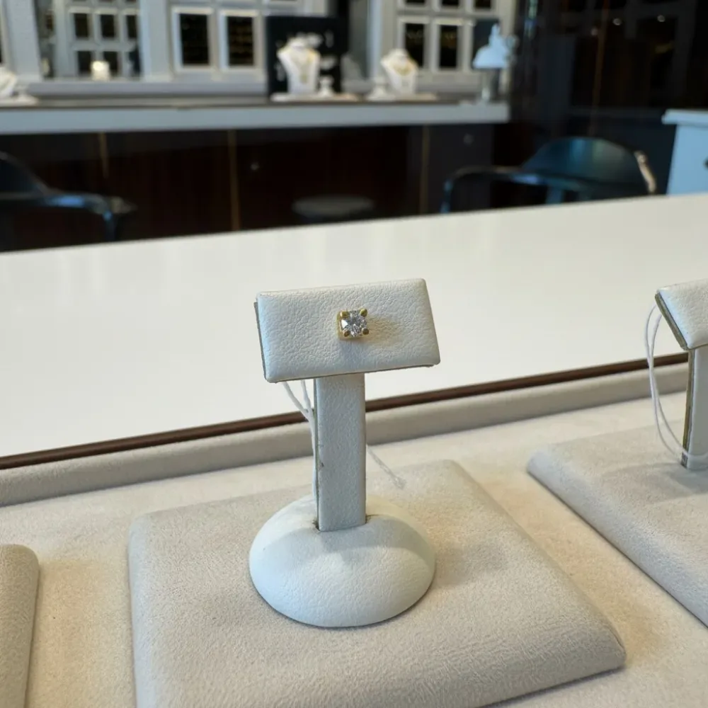 Square Diamond Studs