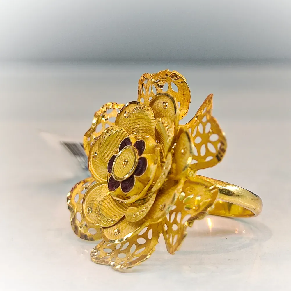 Rose Flower Jodha Ring