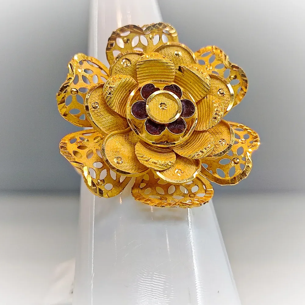 Rose Flower Jodha Ring
