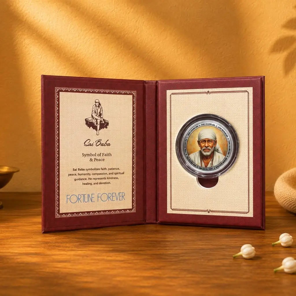 Sai Baba Silver Coin