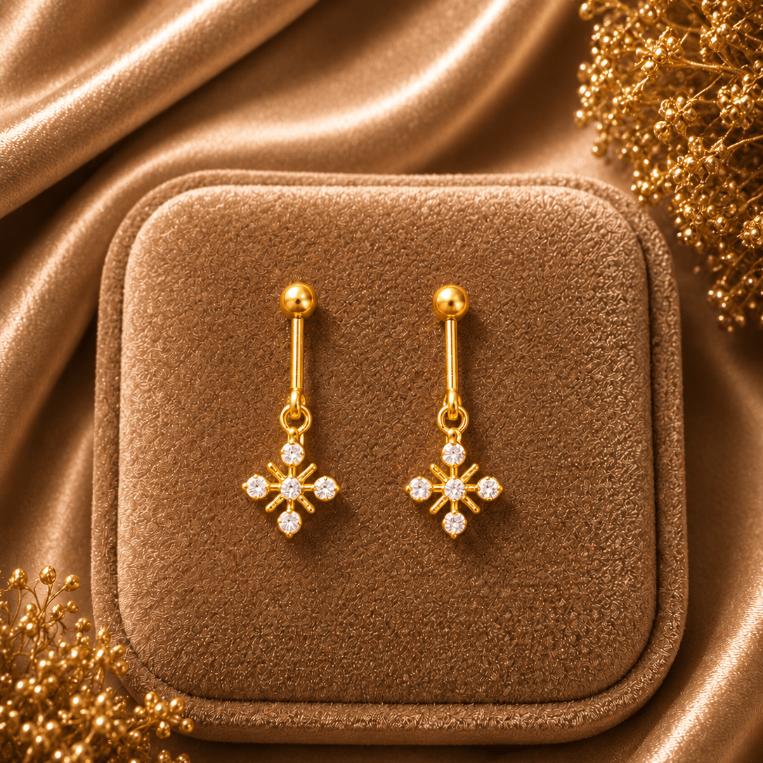 Floral Drop Earrings Women