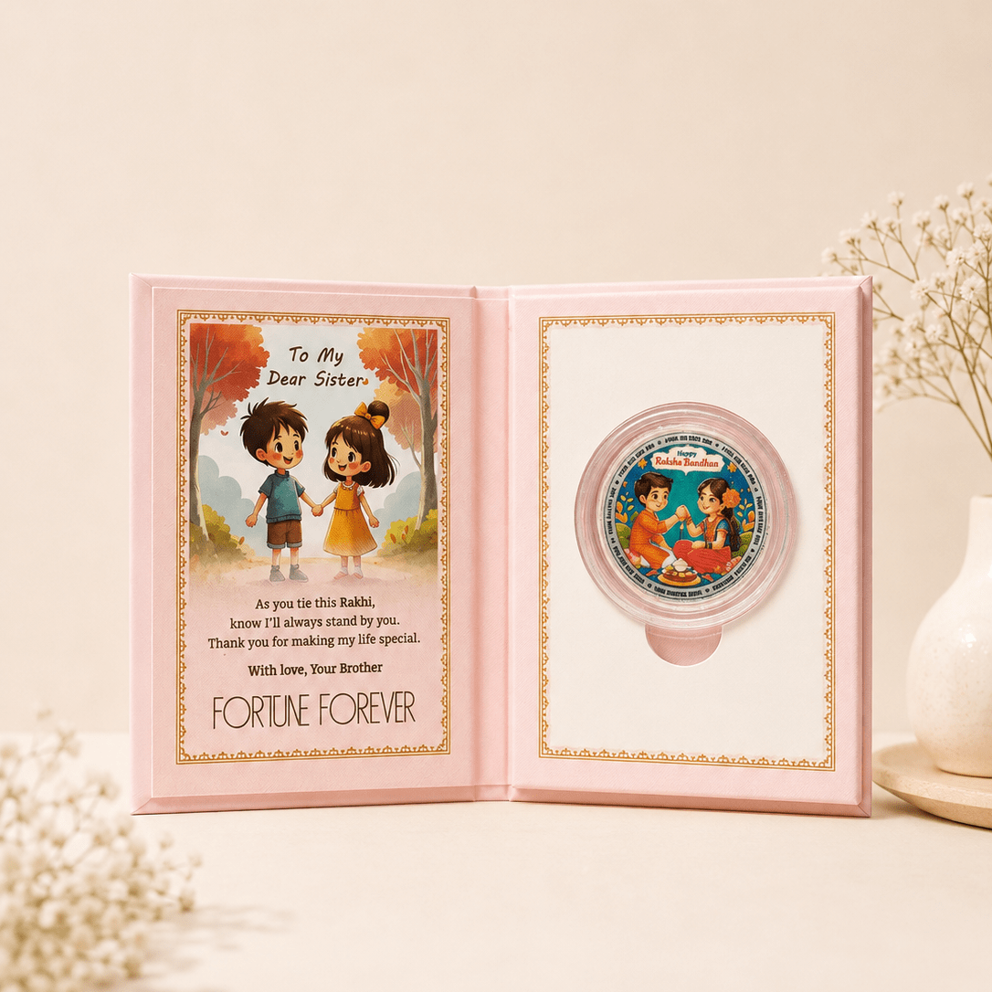 Rakhi Gifting Coin (Pink)
