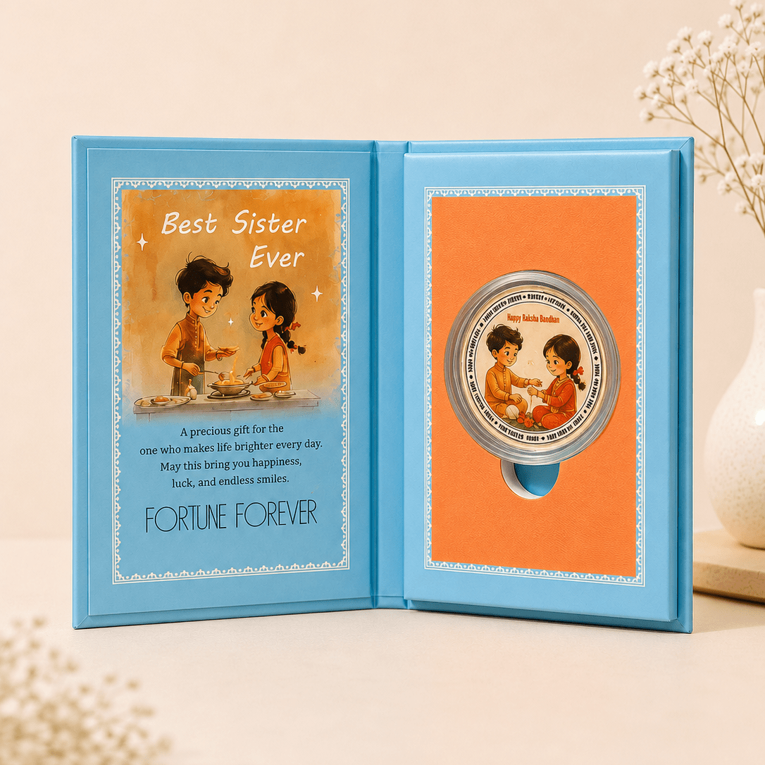 Rakhi Gifting Coin (Blue)