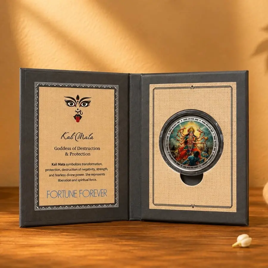 Kali  Mata Silver Coin