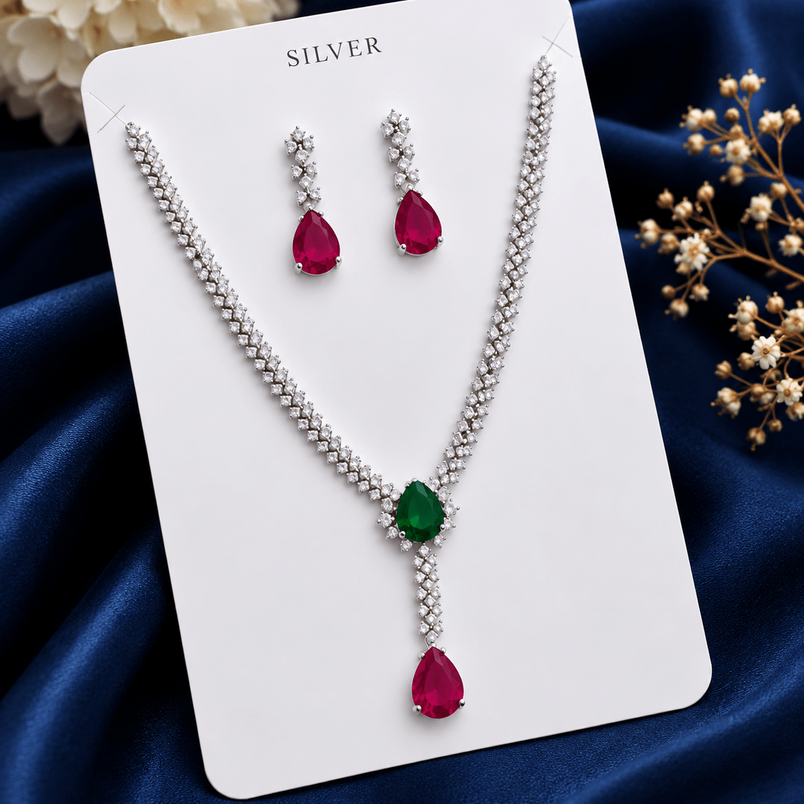 Wild Card 92.5 Sterling Silver Women's Neckpiece