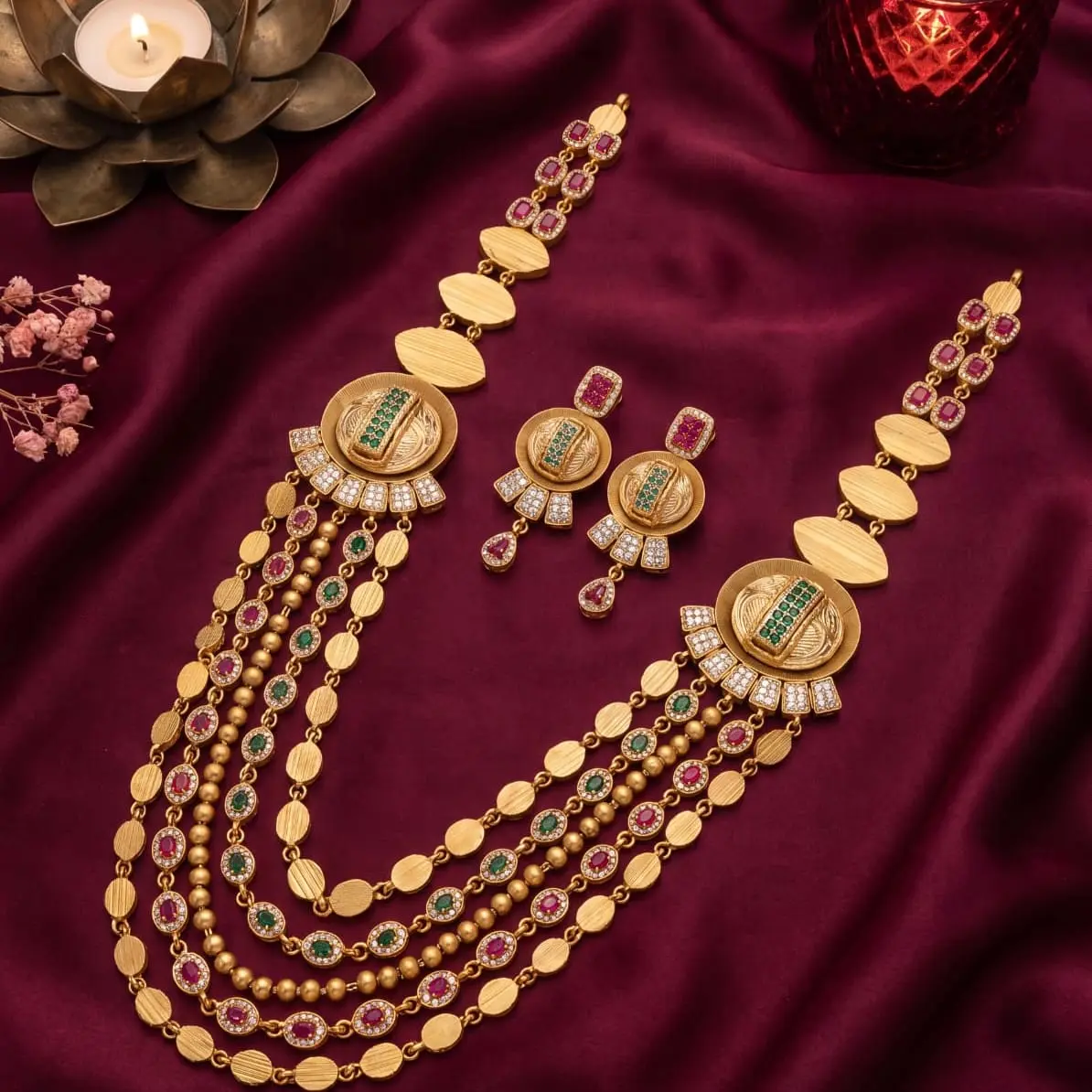 Exquisite Bridal Beauty Five Layered Haram