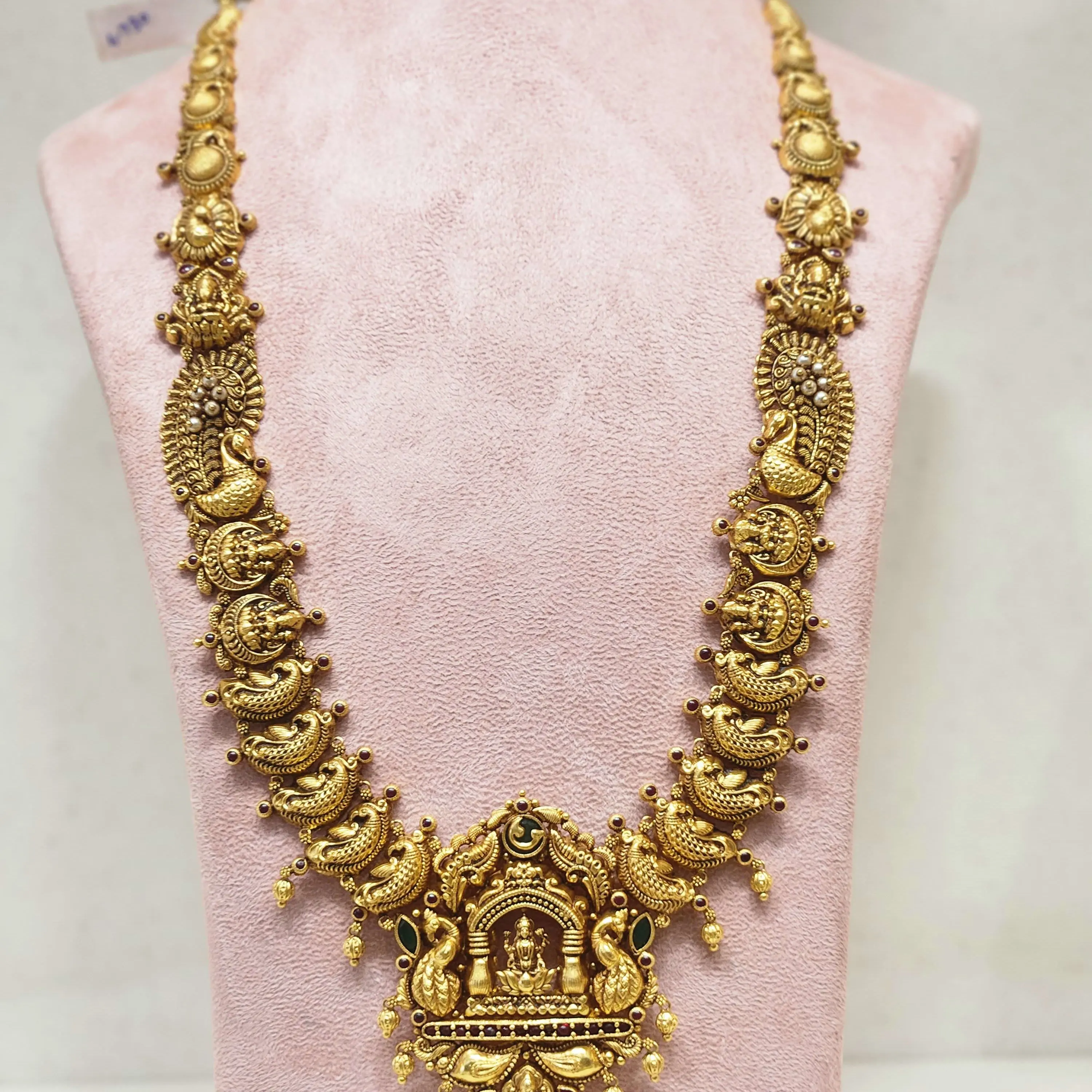 Lakshmi Vilasam Antique Temple Necklace