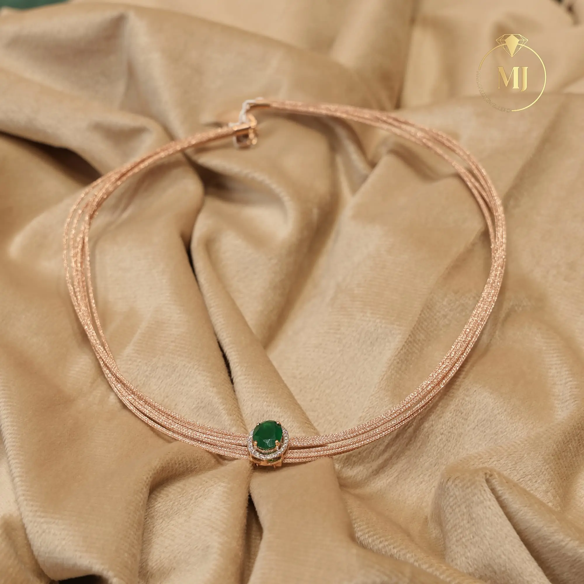 Emerald Essence Minimal Choker