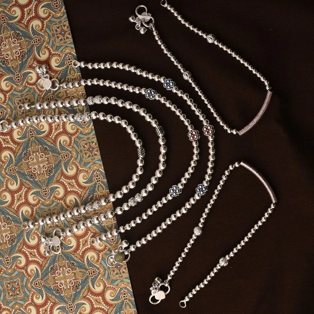 Minimal Everyday Silver Anklet
