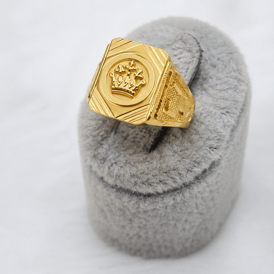 Royal Crown Signet Men's Ring