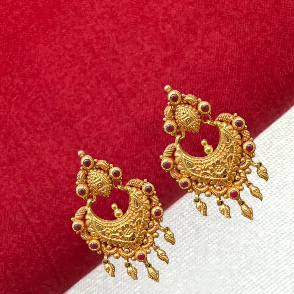 Chandbali Studs In Antique