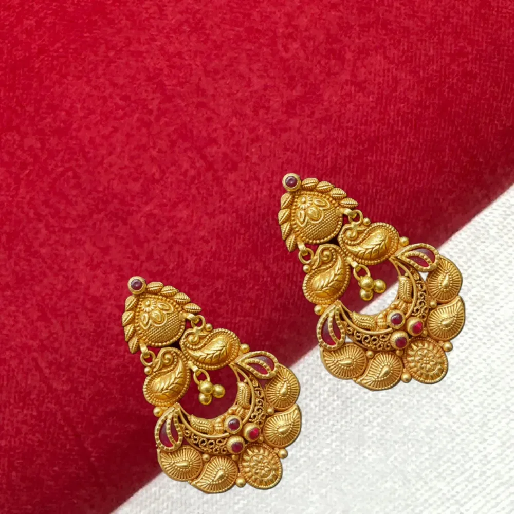 Chandbali Studs In Antique