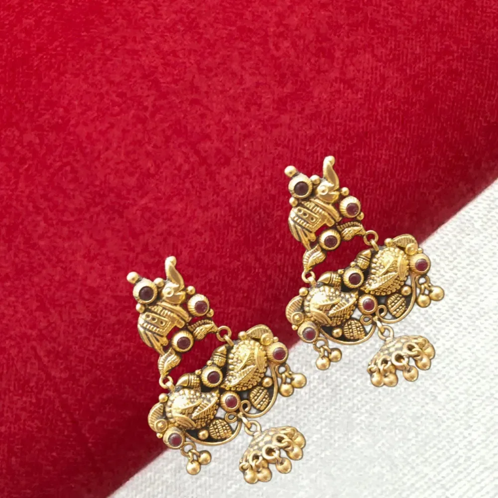 Chandbali Studs In Antique