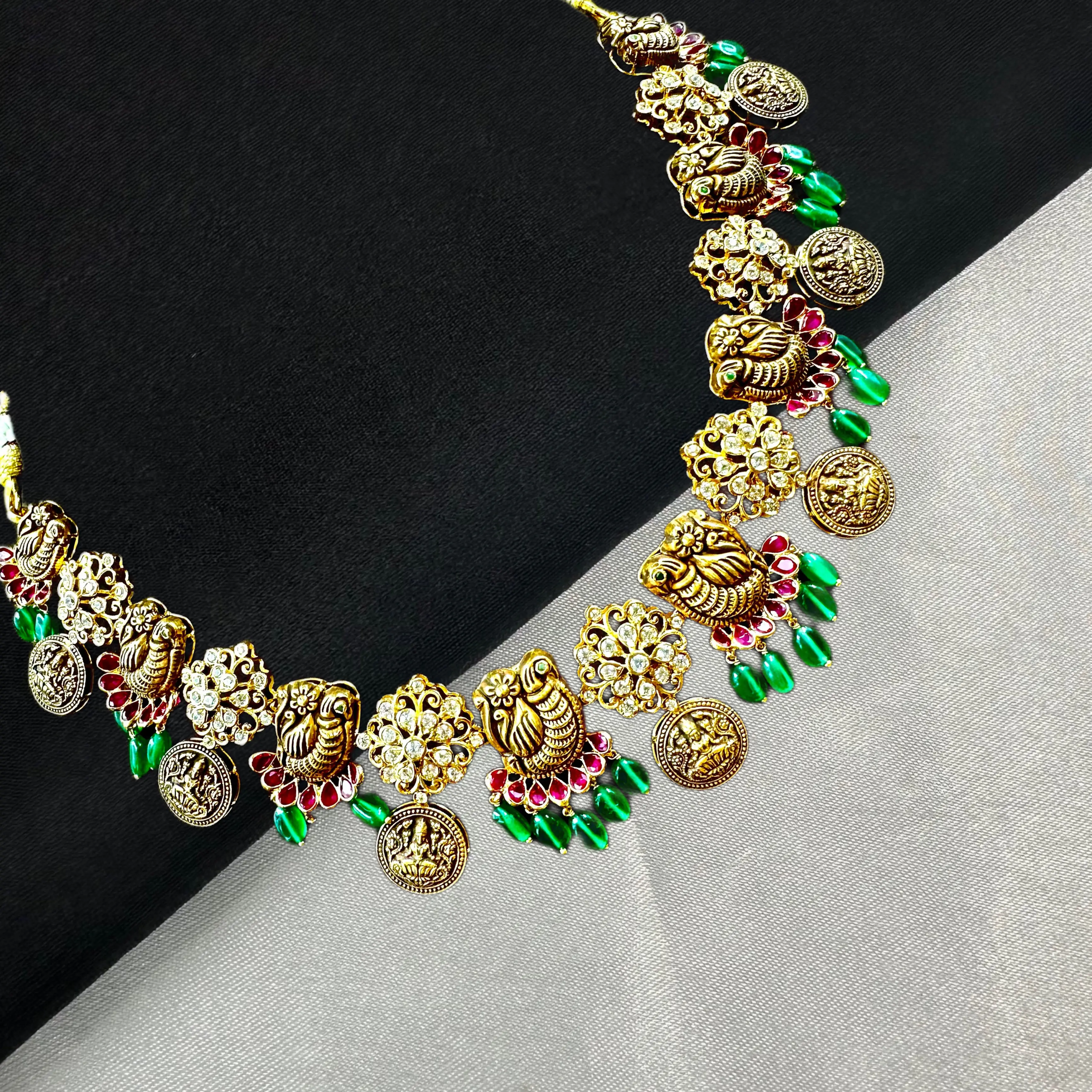 Lakshmi N Peacock Necklace