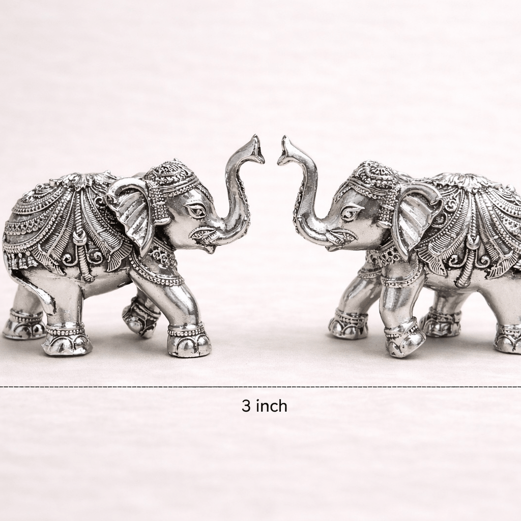 silver foaming elephants 3inch