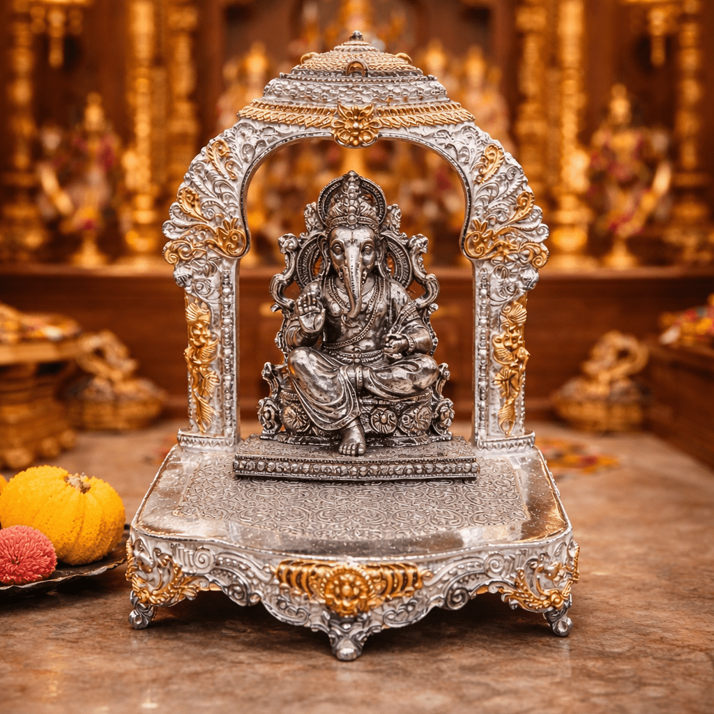 925 GOLD PLATED SIMHASANAM