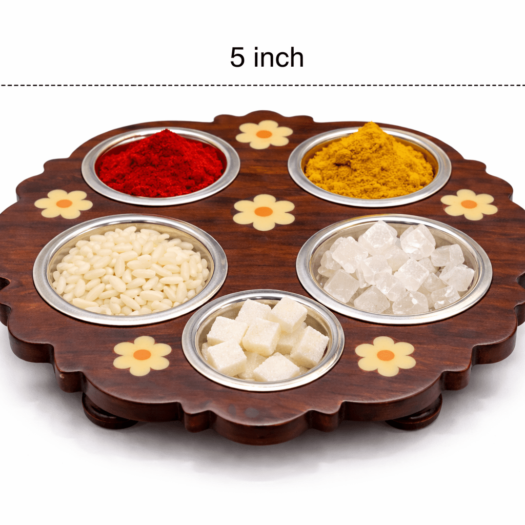 ROSEWOOD 5 BOWL STAND