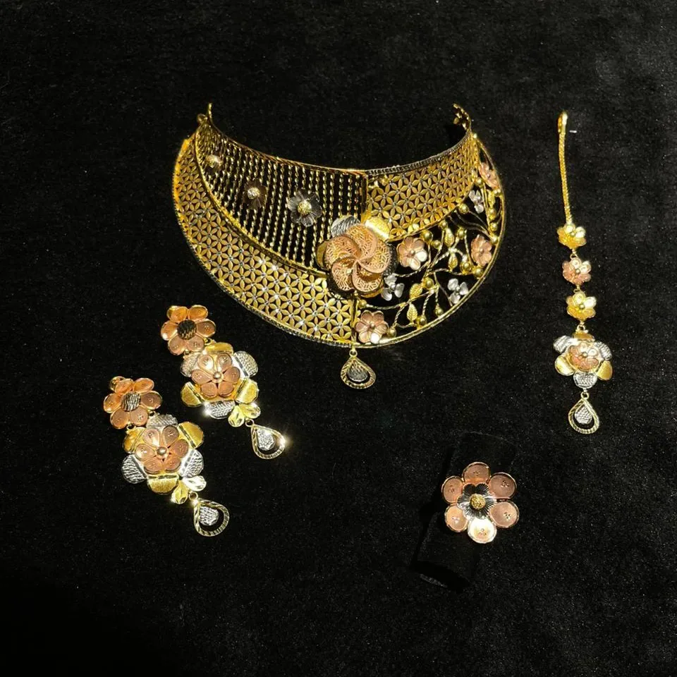 Rose Gold Bridal Set