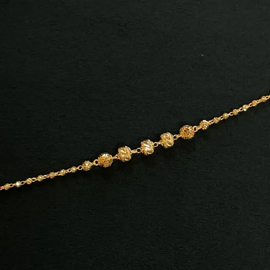 Gold Beaded Bracelet