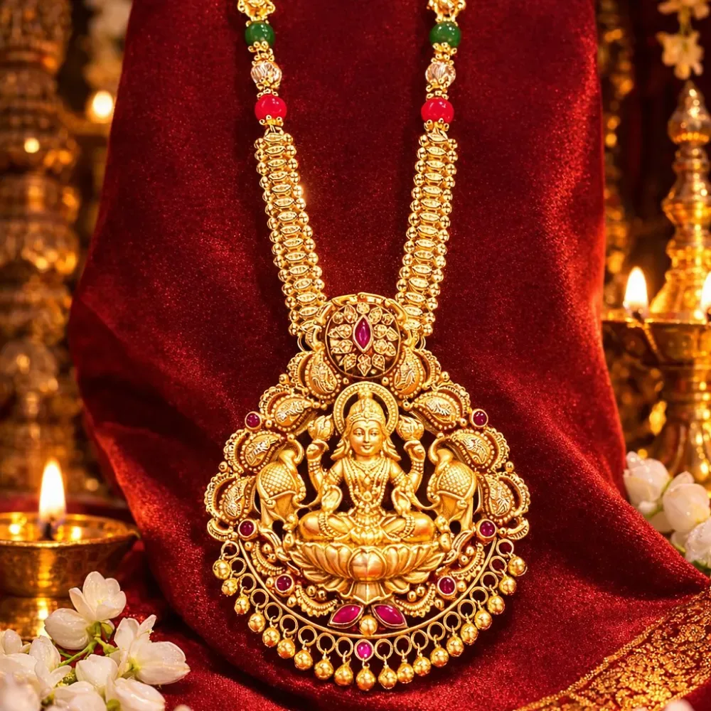 Divine Dolar Lakshmi Long Necklace
