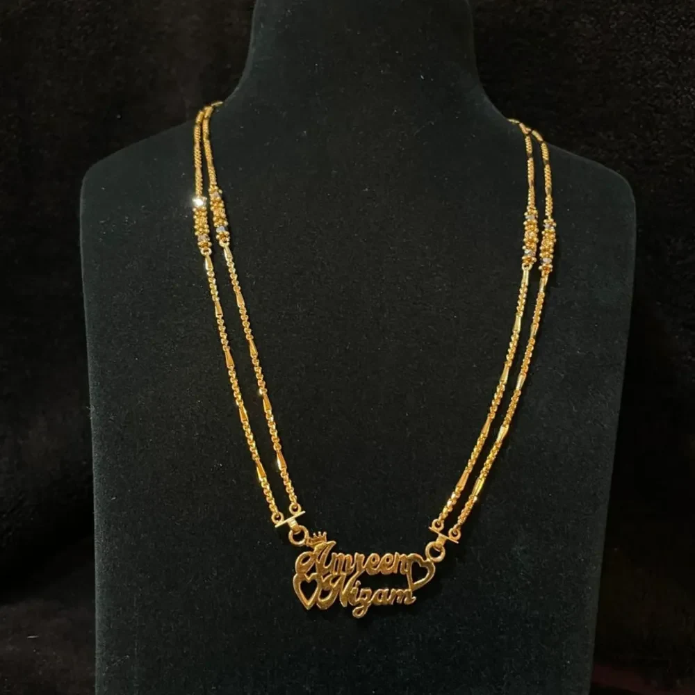 Mangalya Chain With Name Pendent