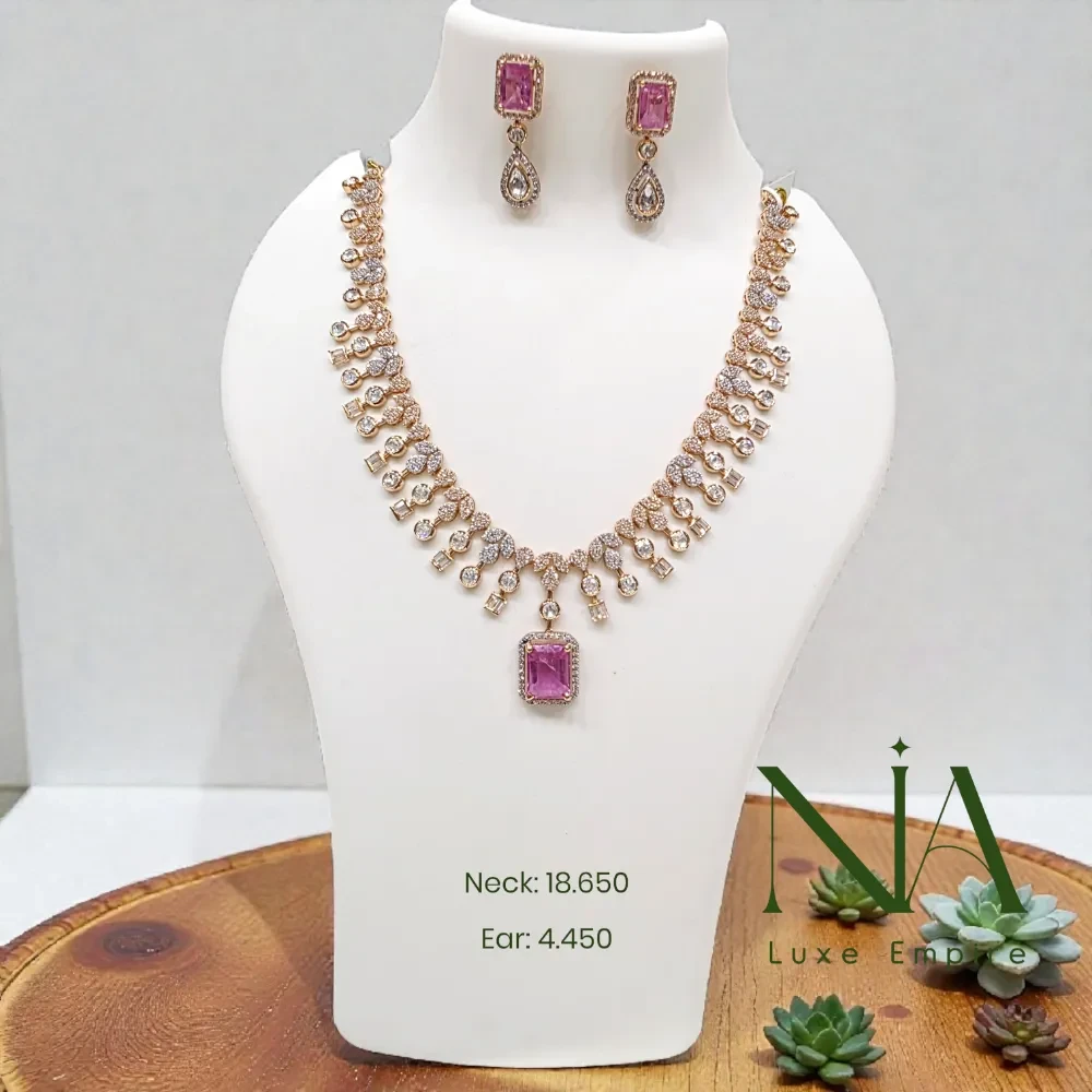 Rose gold necklace 143