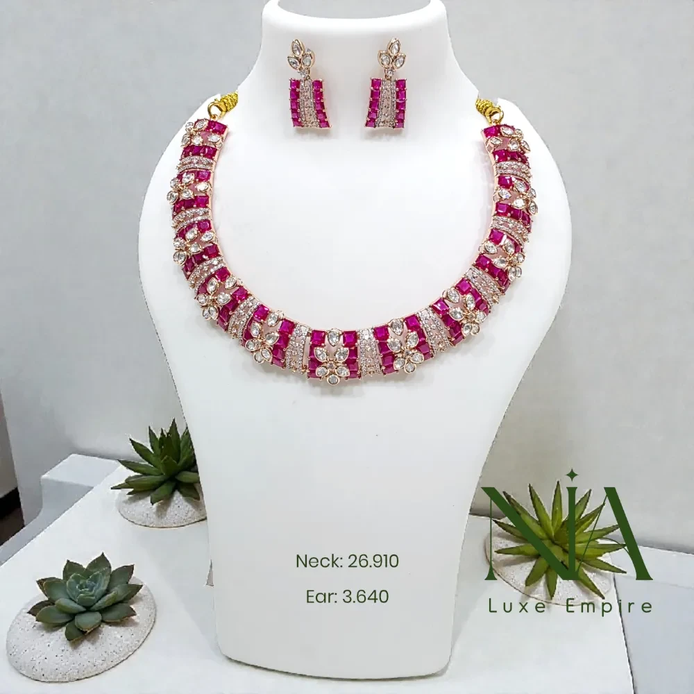 Rose gold necklace 163