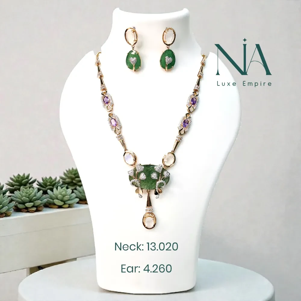 Rose gold necklace 145