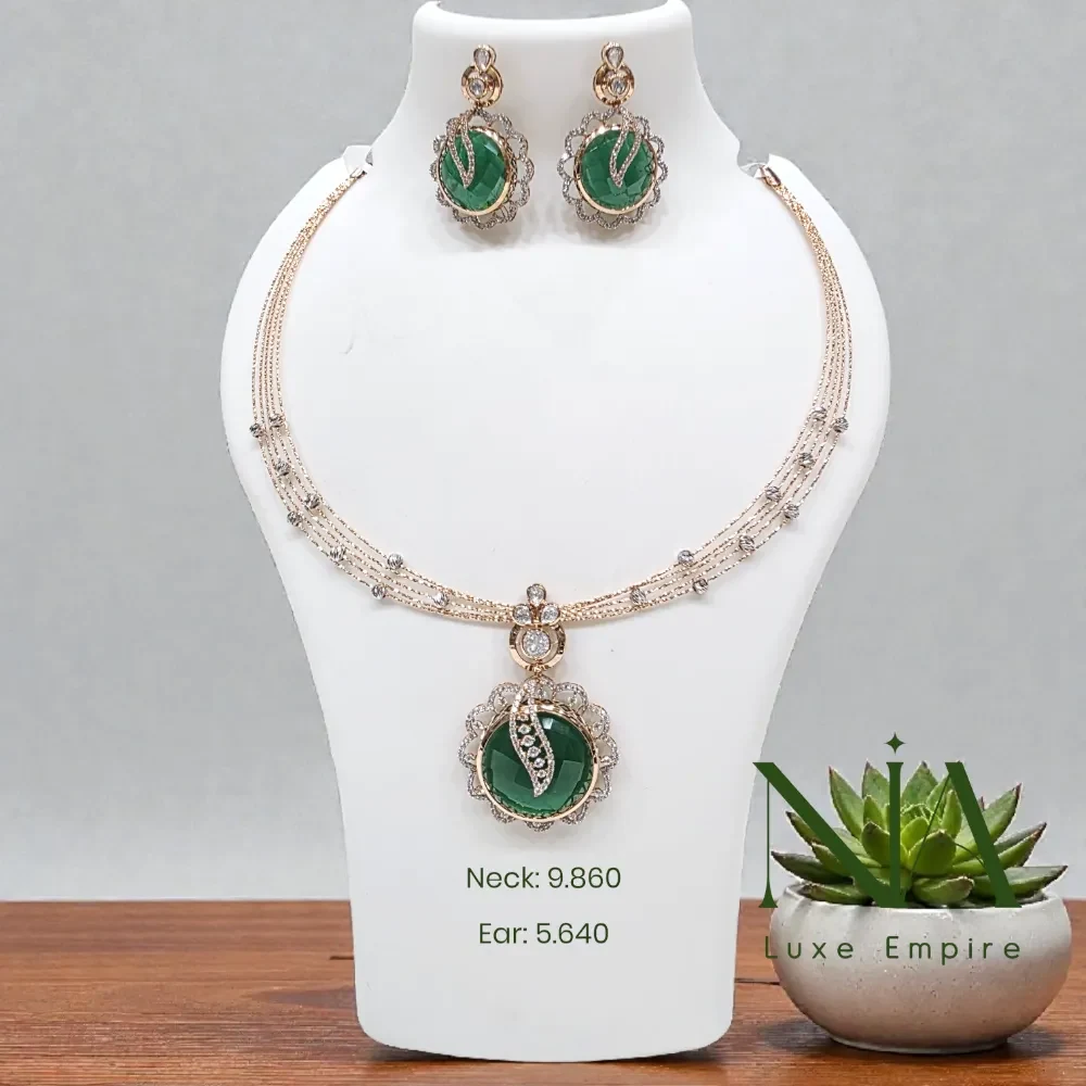 Rose gold necklace 166