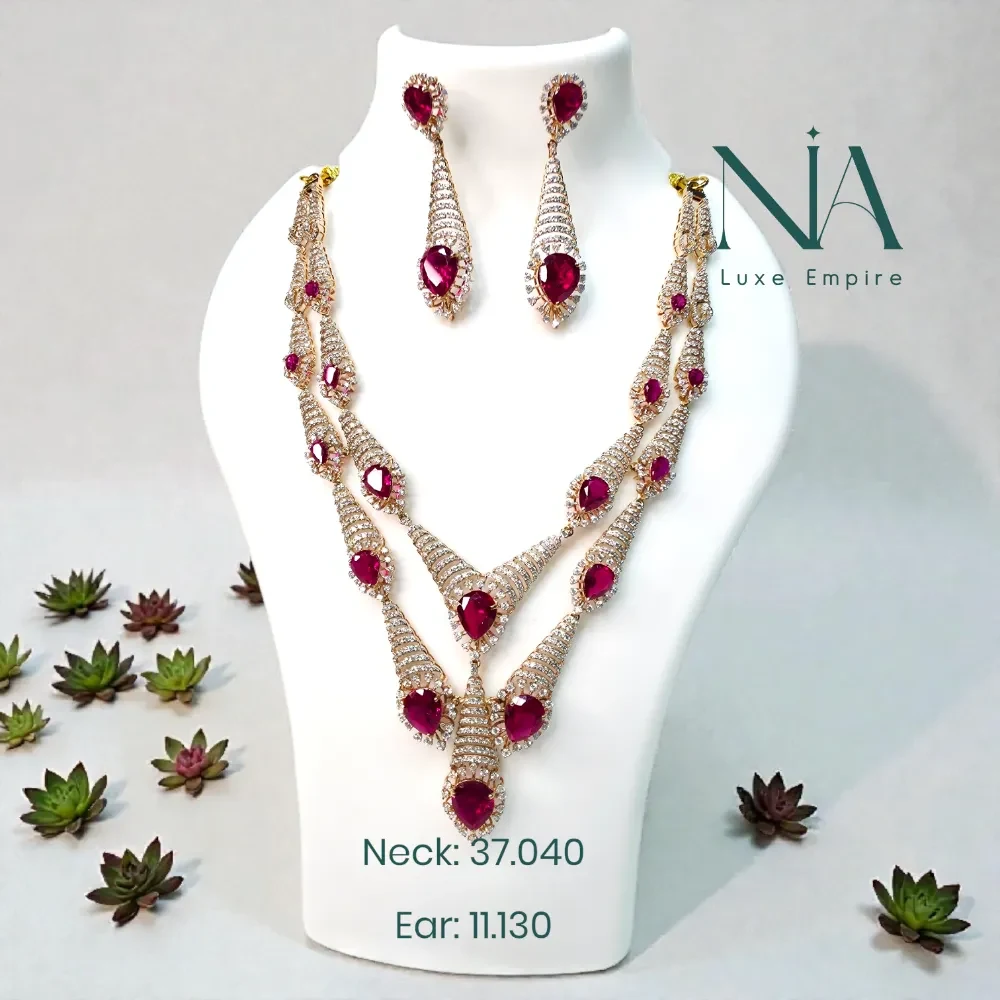 Rose gold necklace 144