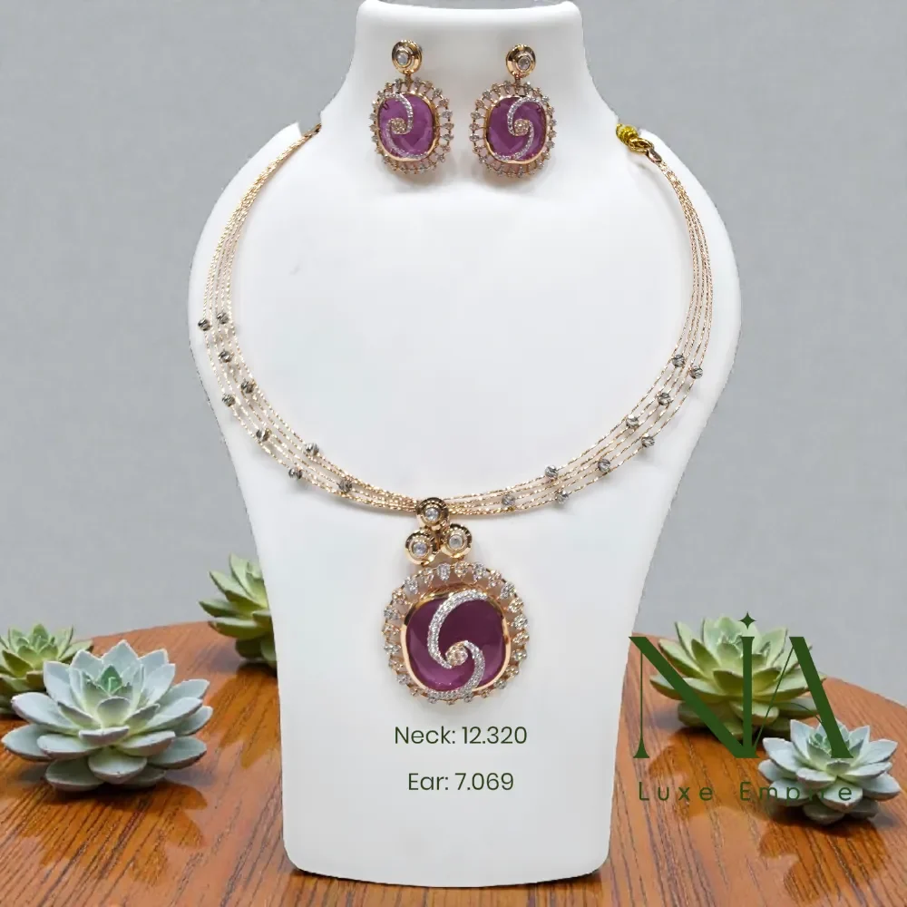 Rose gold necklace 161