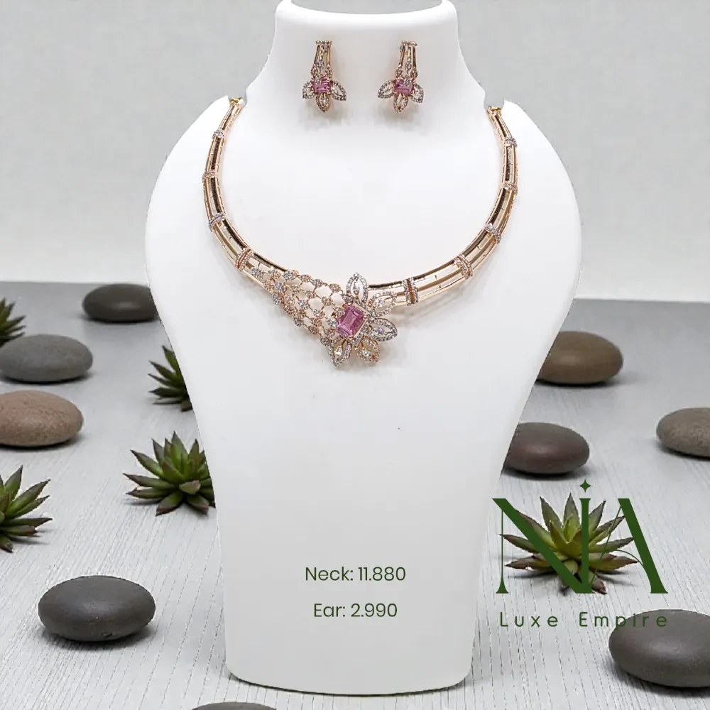 Rose gold necklace 164