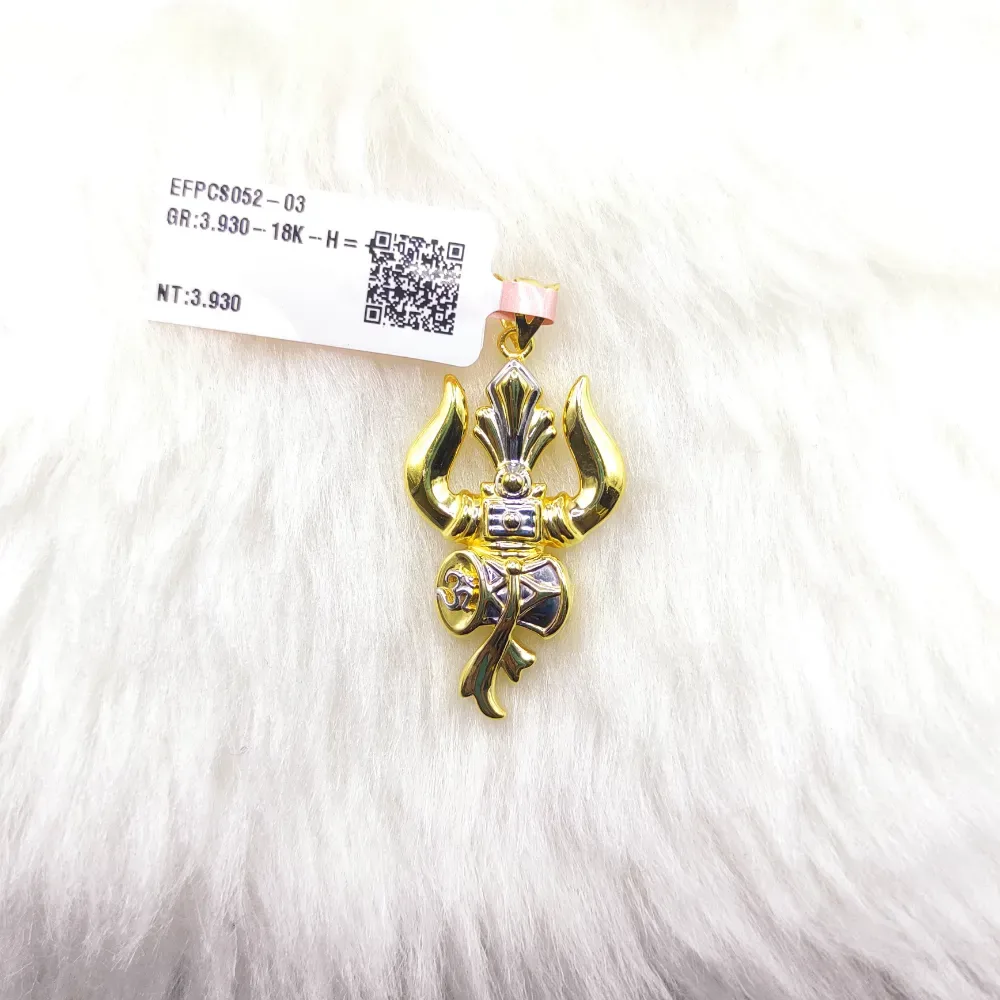 Trishul Hollow Pendant