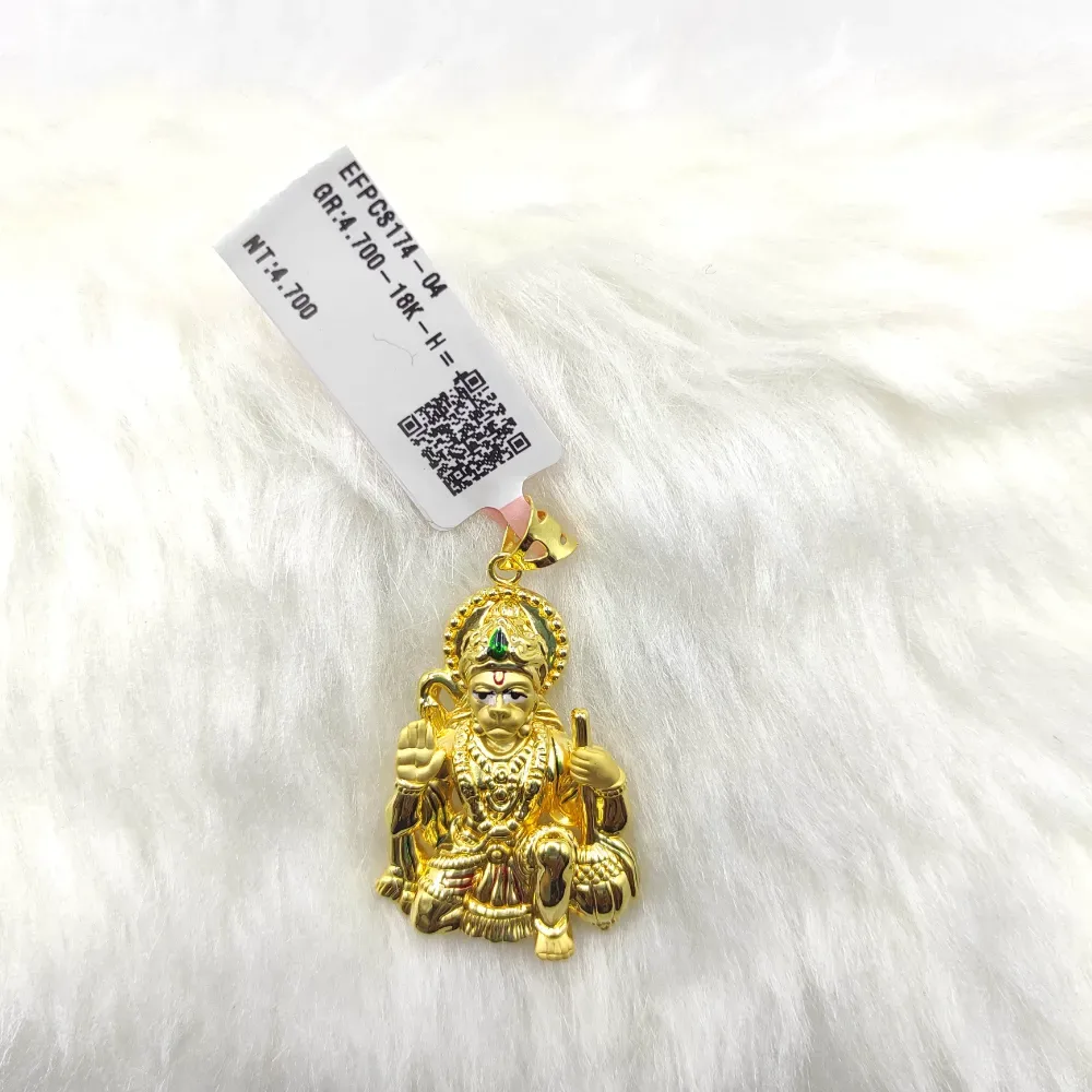 Hanumanji Hollow Pendant