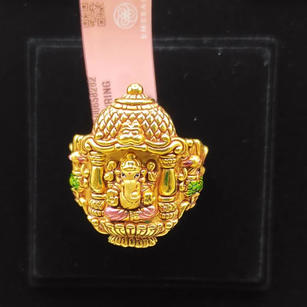Hollow Ganesh Ji Ring