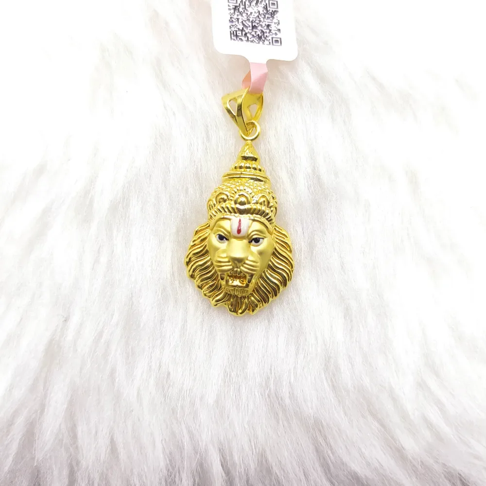 Lion Face Hollow Pendant