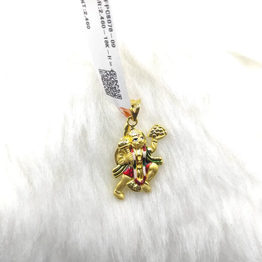 Hanumanji Hollow Pendant