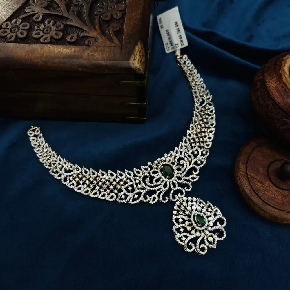 silver necklace
